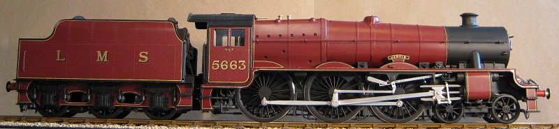 LMS Jubilee No. 5663 Jervis. Model in 7mm scale (0 gauge) by David L O Smith