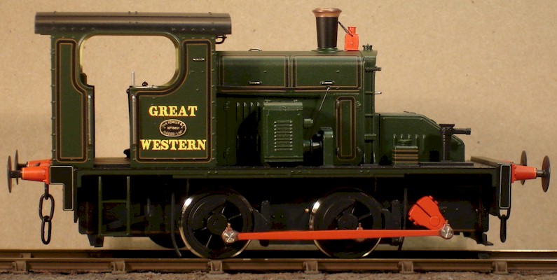 7mm model (0 gauge) GWR No.1 Folwer 0-4-0 diesel mechanical.  Ixion modified by David L O Smith RHS