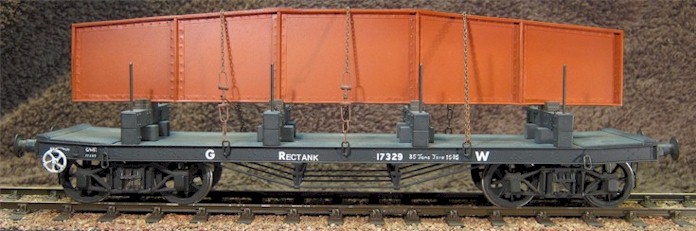 GWR Rectank - model in 7mm scale (O Gauge) by David L O Smith