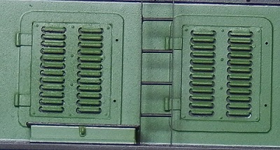 Louver pallens on Hudswell Clarke 0-6-0DM - 7mm scale 0 gauge