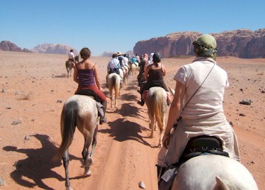 Charity Riders in Wadi Rum, Jordan - Unicorn Trails