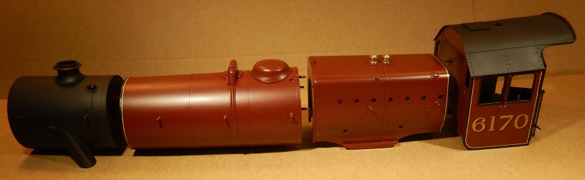 British Legion - smokebox, boiler, firebox, cab